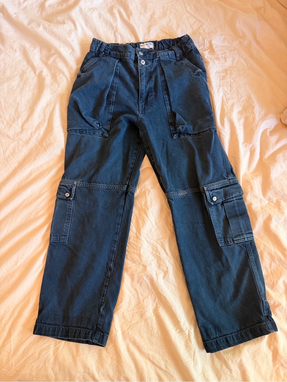 Free people we the free Marx slouchy cargo jeans size 27